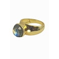 thumbnail image 1 of Gold Ring with Round Labradorite Stone, 1 of 1