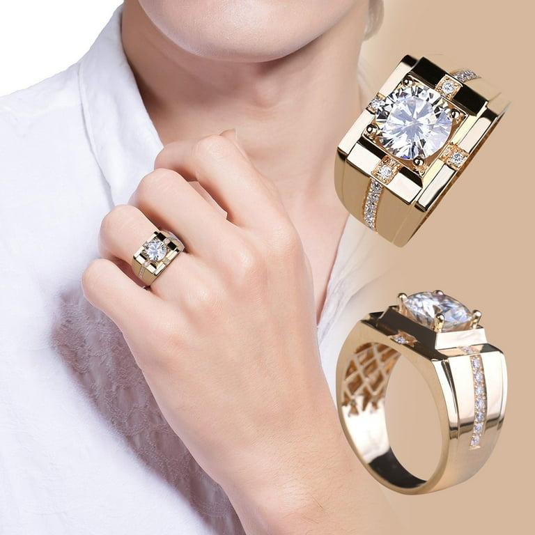 Non wedding rings for men deals