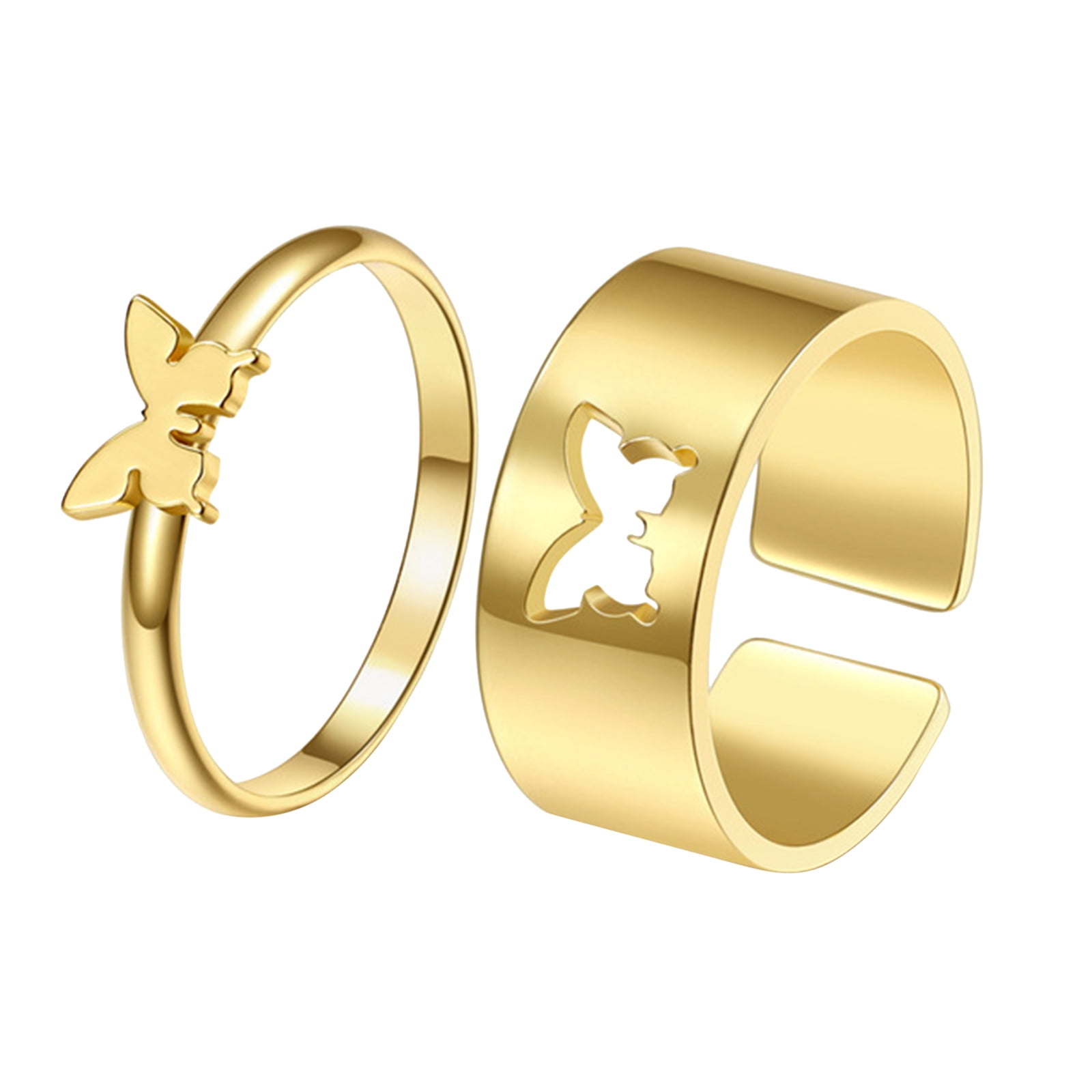 Gold Rings Set For Women Teen Girls Chain Stacking Ring Rings Size Mixed E Ring Size 8 Rings for