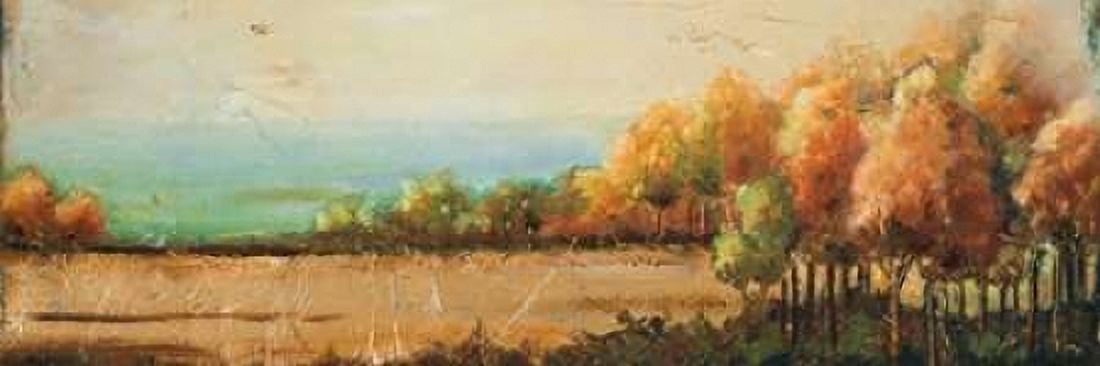 Gold River I Canvas Art - Patricia Pinto (8 x 24)