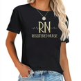 thumbnail image 1 of Gold Rn Registered Nurse Nursing Heartbeat Graphic Design T-Shirt, 1 of 4