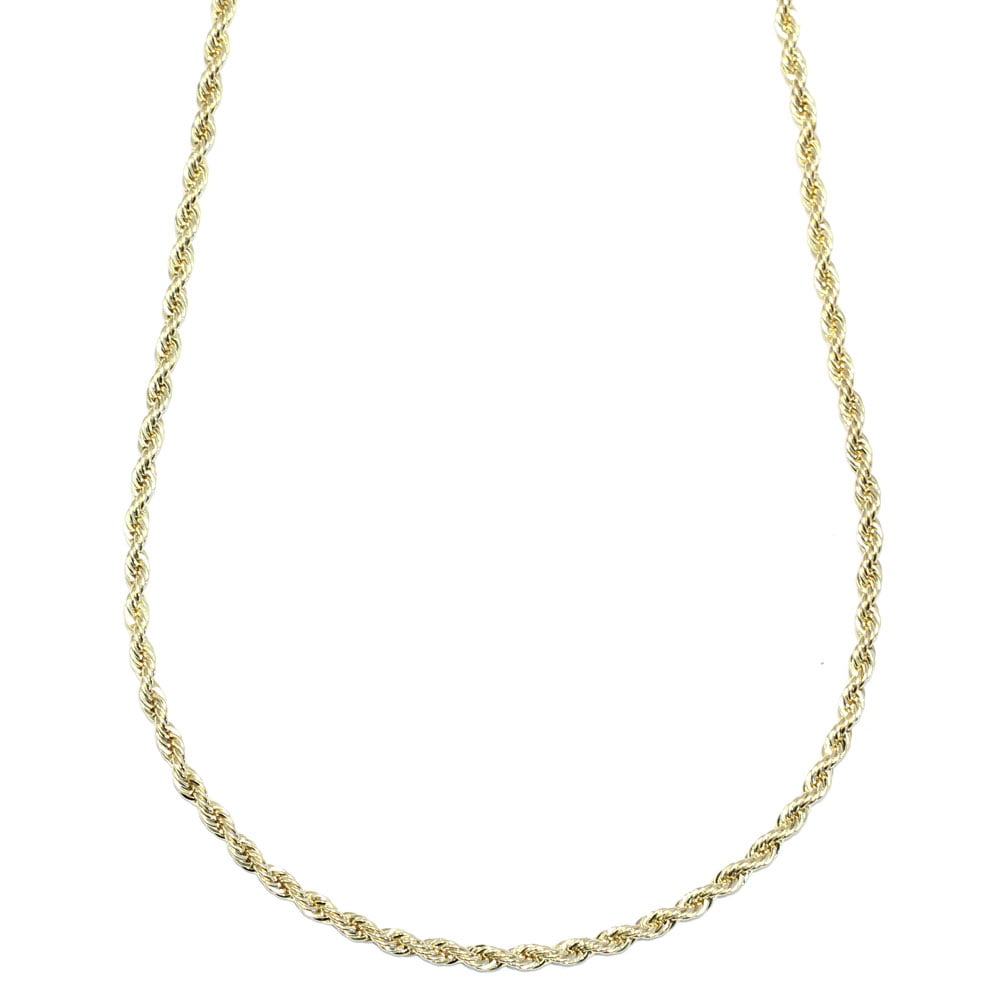Dookie Ropes Gold Rope Chain, Dookie Chain Filled 3mm x 24 Inches - Walmart.com