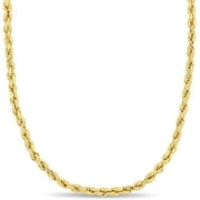 KUMI Gold Rope Chain Necklace for Men & Women – 100% Real 10k or 14k Gold, Lightweight, Premium Craftsmanship