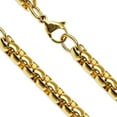 thumbnail image 1 of Gold Round Box Chain Stainless Steel Rolo Necklace 3mm 4mm 5mm 6mm, 1 of 2