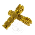 thumbnail image 1 of Gold Round Front Set Foot Pegs Yamaha YZF Rider Main Steps R1 R6 Footrest Bars, 1 of 3