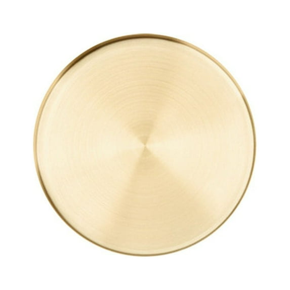 Gold Round Storage Tray Bathroom Countertop Organizer Stainless Steel Decorative Serving Plate for Jewelry Cosmetics Tableware Home
