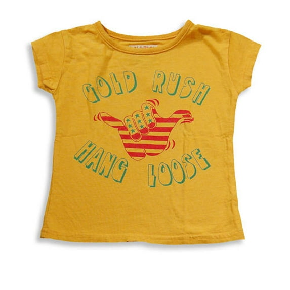 Gold Rush Outfitters - Baby Girls Cap Sleeve T-Shirt 17219-18-24Months (YELLOW)