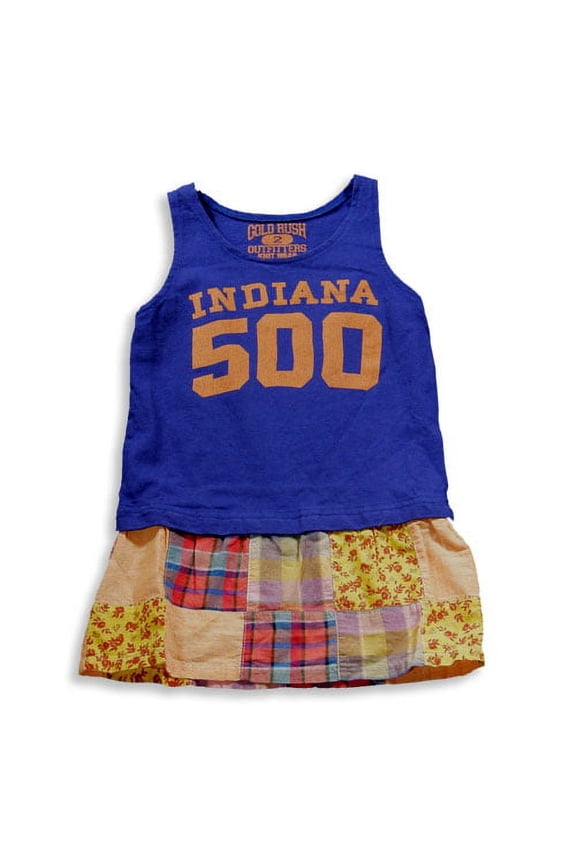 Girls Cotton Sleeveless Tank Dress 42140-5 (Navy)