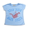 thumbnail image 1 of Gold Rush Outfitters - Little Girls Cap Sleeve Top 17190-4 (BLUE), 1 of 3