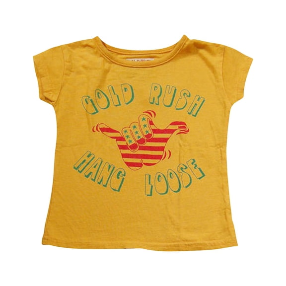Gold Rush Outfitters - Little Girls Cap Sleeve Top 17220-2 (YELLOW)