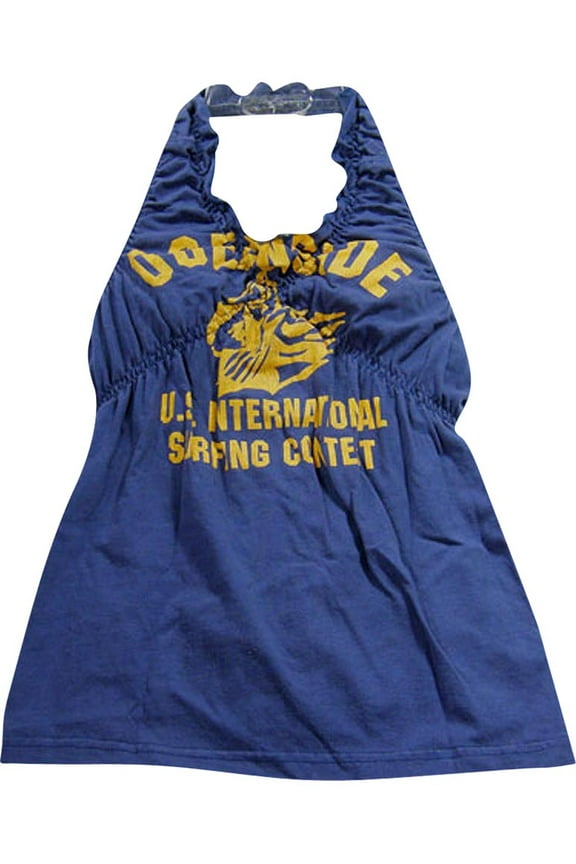 - Little Girls Halter Top 17313-3 (navy/gold)