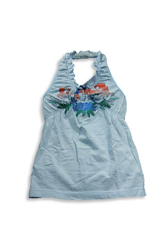- Little Girls Halter Top 17351-4 (light blue)