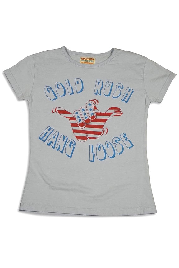 - Little Girls Short Sleeve Logo'd T-Shirt 25960-4 (light blue hang loose)