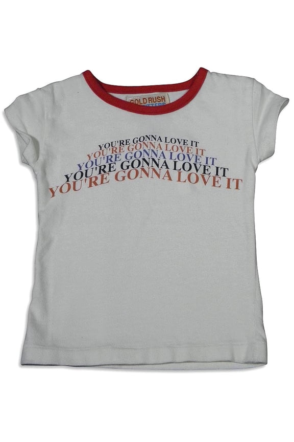 - Little Girls Short Sleeve Logo'd T-Shirt 25966-3 (white)