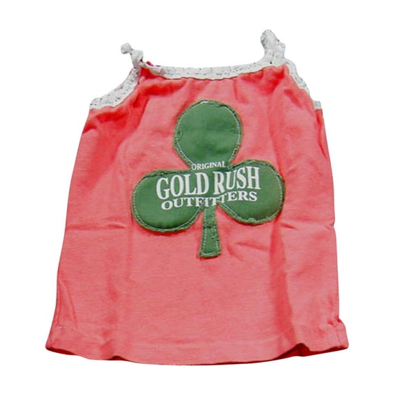 Gold Rush Outfitters - Little Girls Tank Top 17156-3 (salmon clubs)