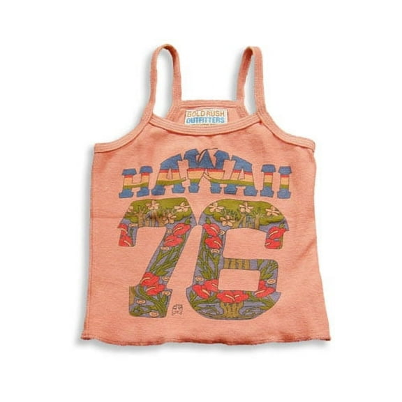 Gold Rush Outfitters Toddler & Little Girls Cotton Novelty Tank Spaghetti Strap 42143-2 (Salmon Pink)
