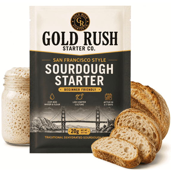 Gold Rush Starter Co Dehydrated Sourdough Starter San Francisco Style Dried Live Culture 20g