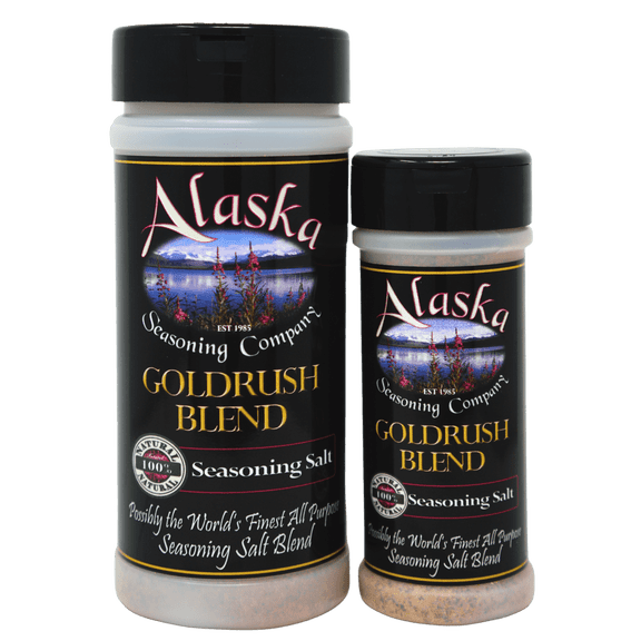 Gold Rush Seasoning Salt - All Purpose Seasoning Mix - Blended With 100% Natural Mixed Spices & Seasonings - Duo - Alaska Seasoning Company