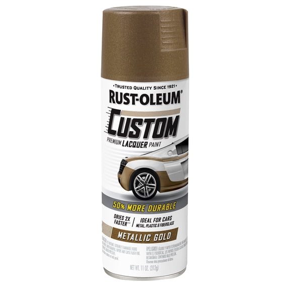 Gold, Rust-Oleum Automotive Metallic Spray Paint-323352, 11 oz