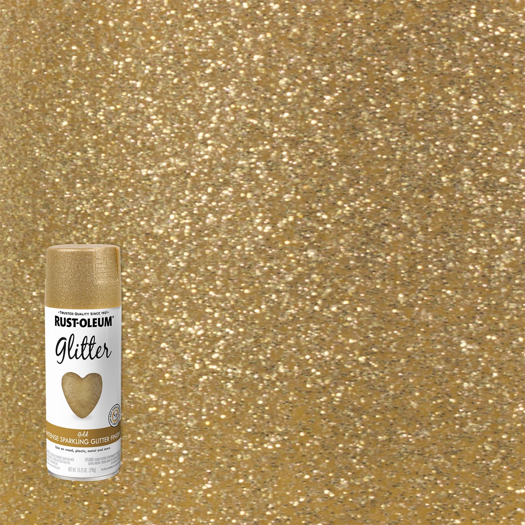 Gold, Rust-Oleum Specialty Glitter Spray Paint- 10.25 oz - Walmart.com