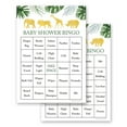 thumbnail image 1 of Gold Safari Baby Shower Bingo Cards - Prefilled - Set of 24, 1 of 1