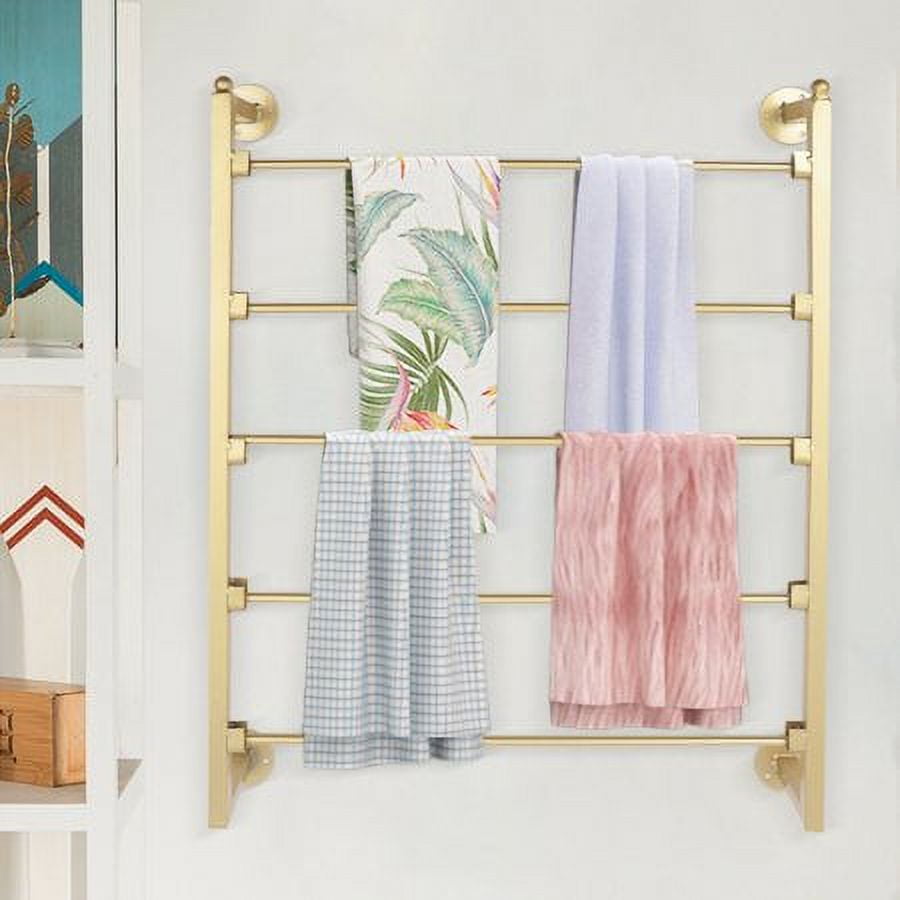 Gold Scarf Display Stand Wall Mount Metal Scarf Organizer Hanging Rack For Clothing Store Living Room Scarf Display Stand Organize Display Scarves Silk Scarf Belts Accessories Retro Style Walmart