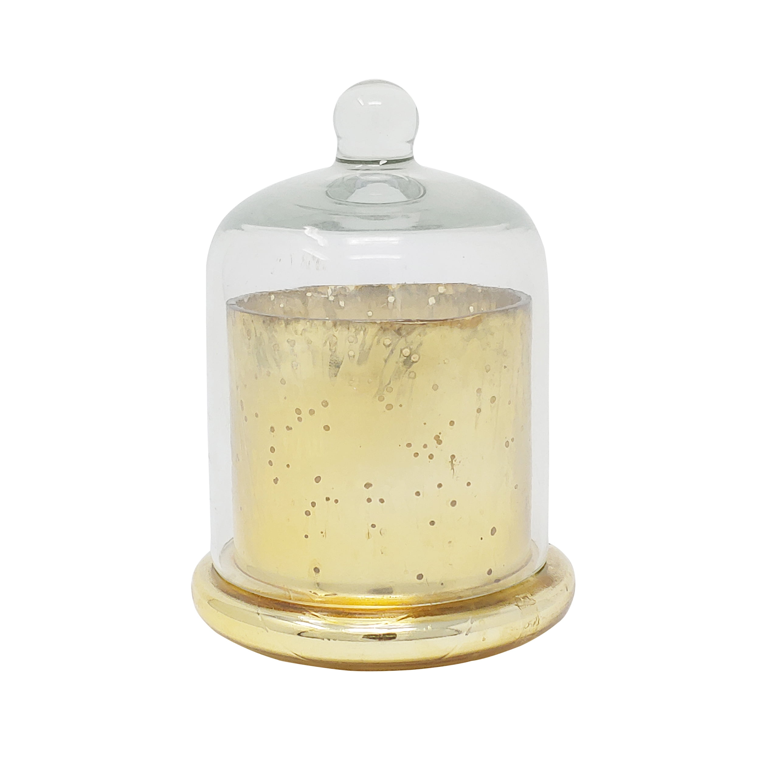 Gold Scented Paraffin Wax Cloche Glass Jar Candle Evening Wedding Parties Home Decor Table Decoration Gift by Mystiquedecors