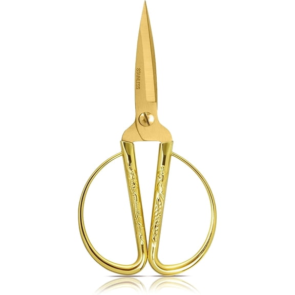 Gold Scissors, Ribbon Cutting Scissors for Grand Opening Ceremonies, Special Events Inaugurations and Ceremonies, Right/Left Handed 7.48"