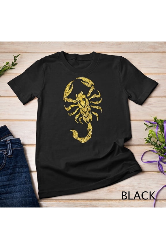 Gold Scorpion Zodiac Horoscope Insect T-Shirt