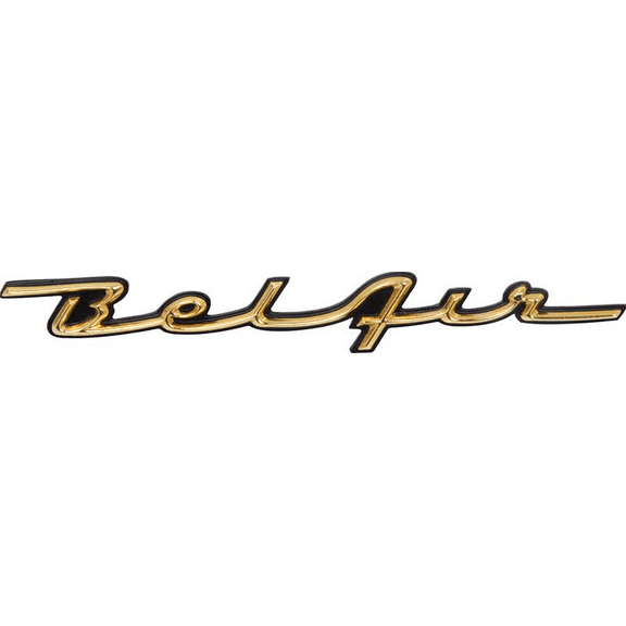 Gold Script Bel Air Dash Emblem For 1957 Chevy Bel Air Models