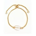 thumbnail image 1 of Gold Seashell Bracelet Adjustable Spring Closure, 1 of 5
