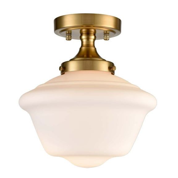 Gold Semi Flush Mount Ceiling Light Modern Schoolhouse Ceiling Light Fixture