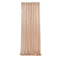 Gold Sequin Curtain, Party Stage Backdrop, Large Size Wedding Background Curtain, Polyester Fabric with Shimmering Sequins for Holiday Party Wedding Decoration