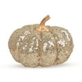 thumbnail image 1 of Gold Sequin Pumpkins Decor - 6.7" Artificial Glitter Pumpkin Set for Fall Table Centerpieces, Thanksgiving Halloween Indoor Outdoor Festival Ornaments, 1 of 3