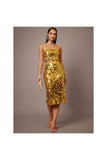 crop top and skirt party dress Crop Top and Skirt Outfit Party