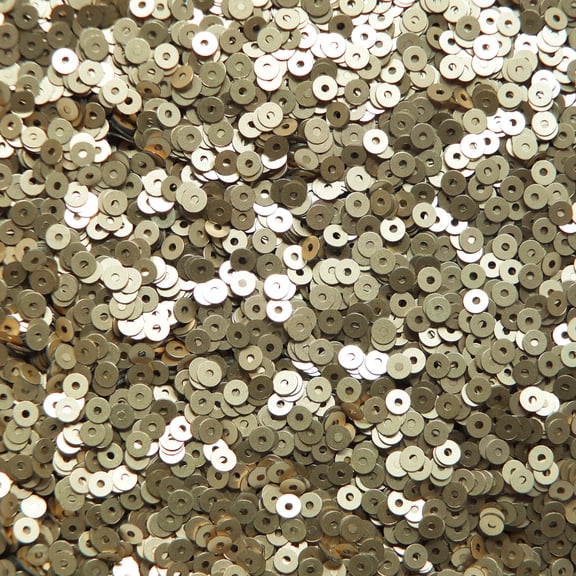 Gold Sequins 3mm Matte Silk Frost Made in USA