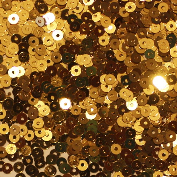Gold Sequins 3mm Shiny Metallic Made in USA