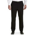 thumbnail image 1 of Gold Series by DXL Men's Big and Tall  Men's Big & Tall Flat-Front Perfect Fit Suit Pants, Black, 48W X 32L 48 x 32, 1 of 2