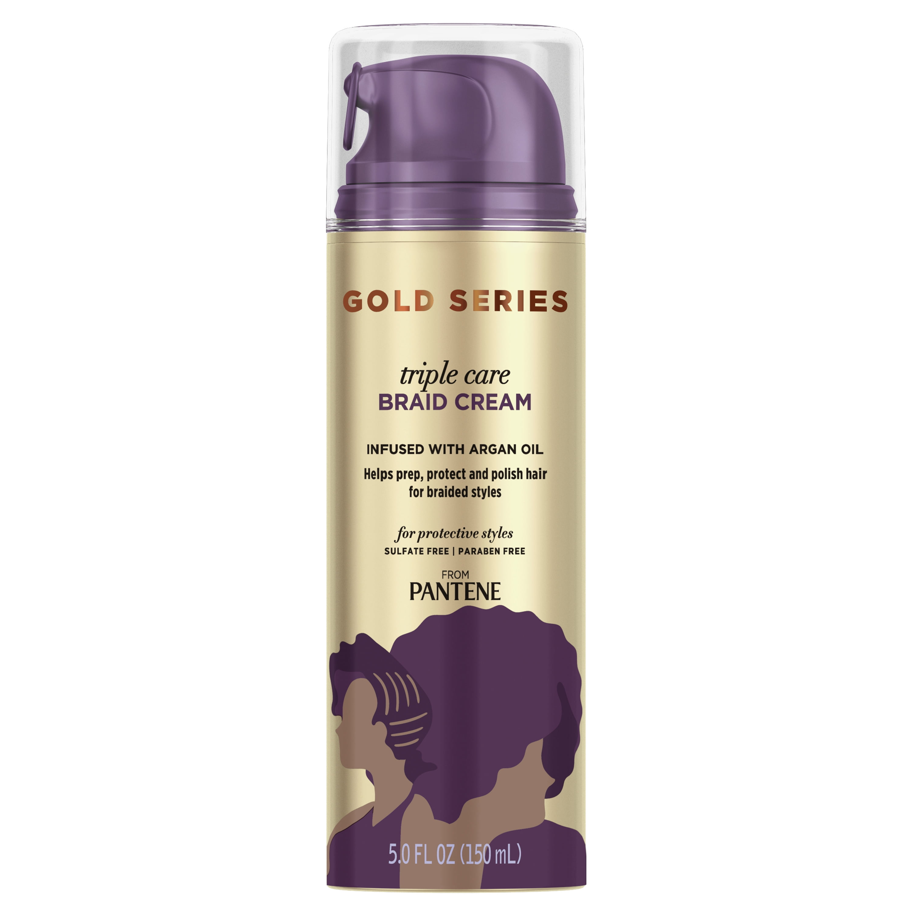 Pantene Gold Series Triple Care Braid Cream, Argan Oil Conditioner