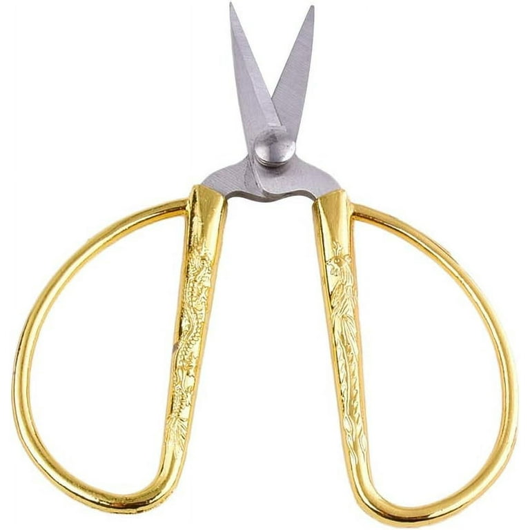Gold Sharp Carbon Iron Scissors for Cutting Fabric Heavy Duty Scissors for  Leather Cutting Industrial Sharpen Sewing Shears for Home Office Artists  Dressmakers 
