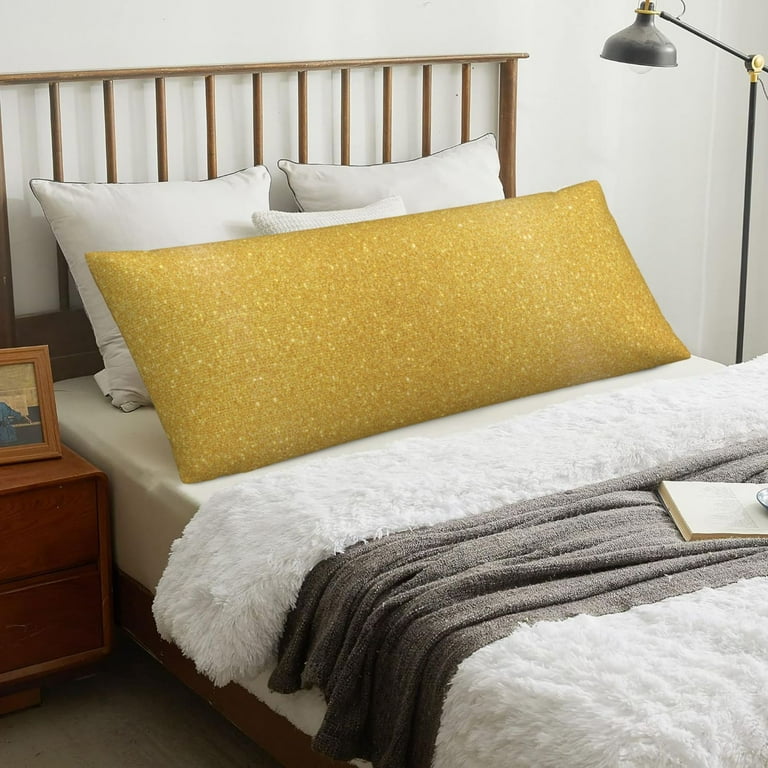 Gold body pillow case discount