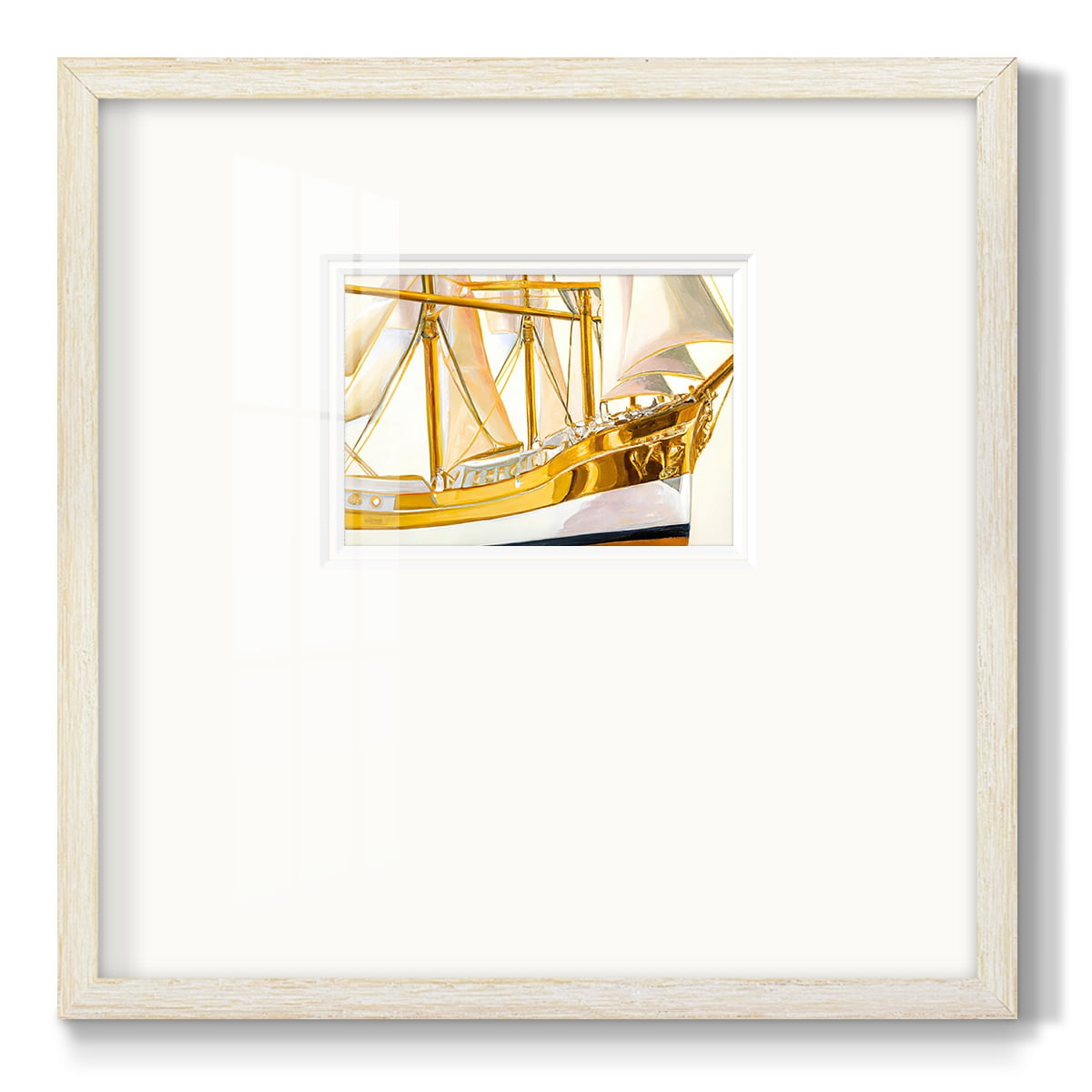 Gold Ship IIPremium Framed Print