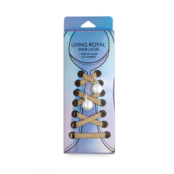 Gold Shoelaces and Charms