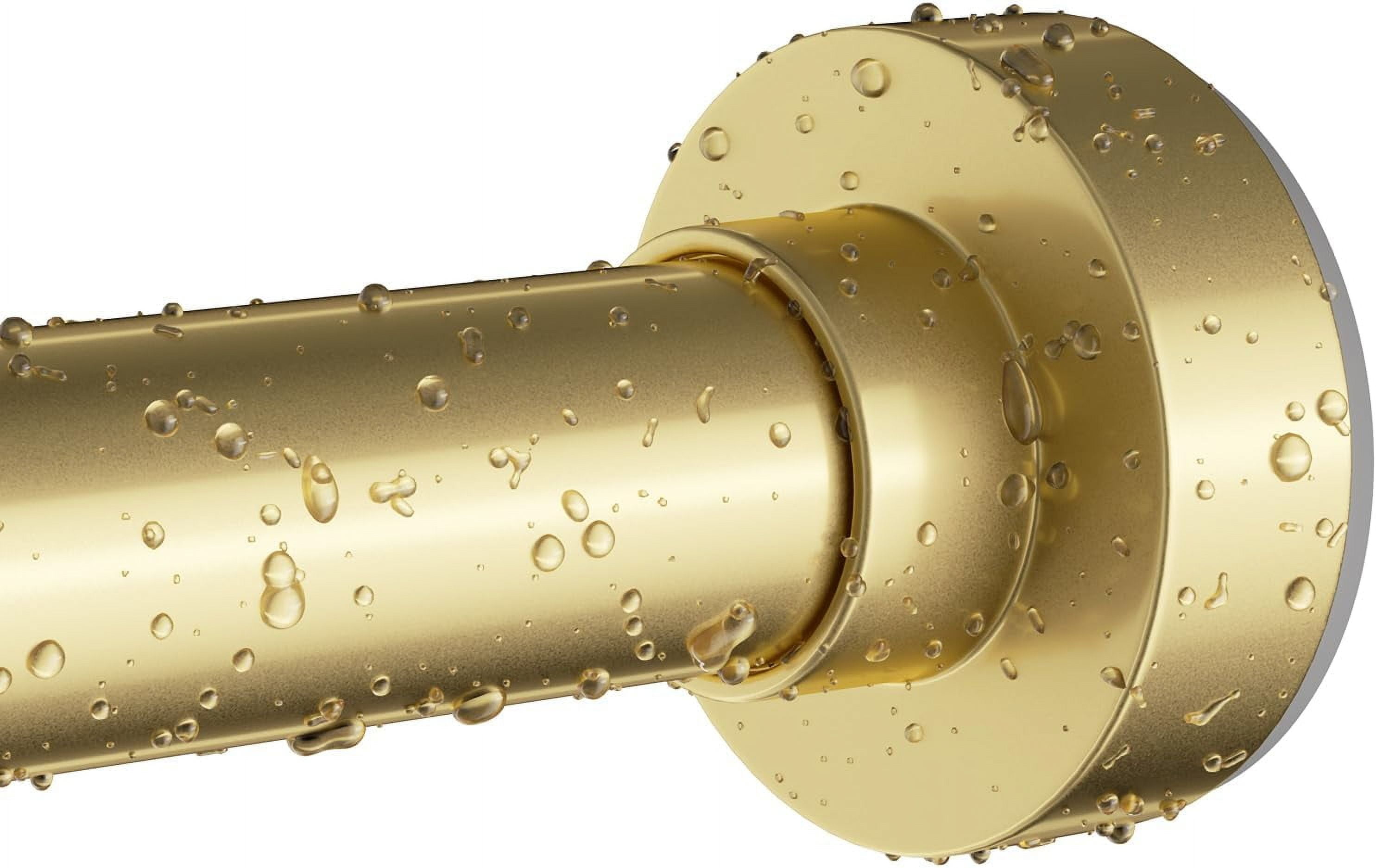 Gold Shower Curtain Rod 34-66 Inches(2.8-5.5ft) Never Rust Adjustable ...