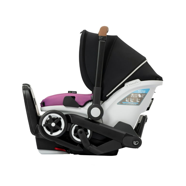 Gold Shyft DualRide with Carryall Storage Infant Car Seat and Stroller Combo Opal Pink