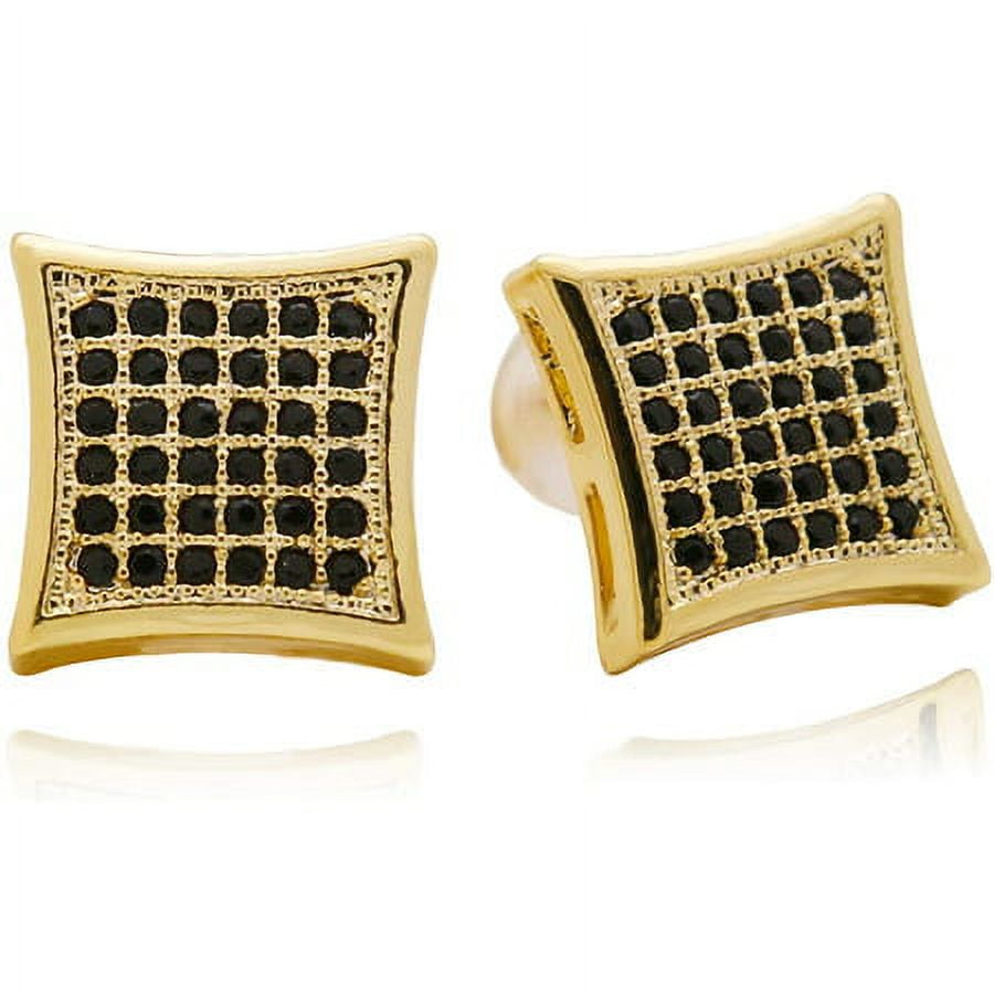 Gold Vermeil Triangle Crystal Studs, Minimalist Stud Earrings – AMYO Jewelry