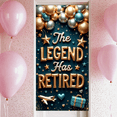 thumbnail image 1 of Gold Silver Balloons Retirement Party Banner Decorative Design Stars Design for Retirement Celebration Indoor Event Office Party, 1 of 8