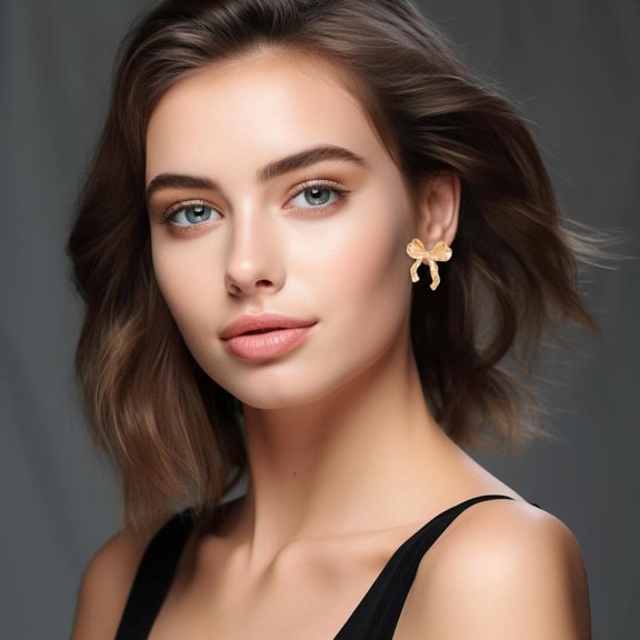 Gold Silver Bow Earrings Vin E Bow Knot Earrings Tassel Pearl Rhinestone Ribbon Op Earrings Jewelry Gifts For Women[Z4750]