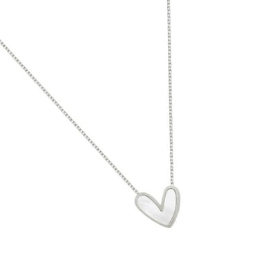 Gold/Silver Color Heart Necklace Waterproof Chain Choker Adjustable Length Neckchain Elegant Daily Wear Jewelry