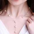 thumbnail image 1 of Gold Silver Color Sweet Necklace Faux Pearl Y Pendant Necklace Earring Jewelry Sets Wedding Jewelry Women Fashion, 1 of 7